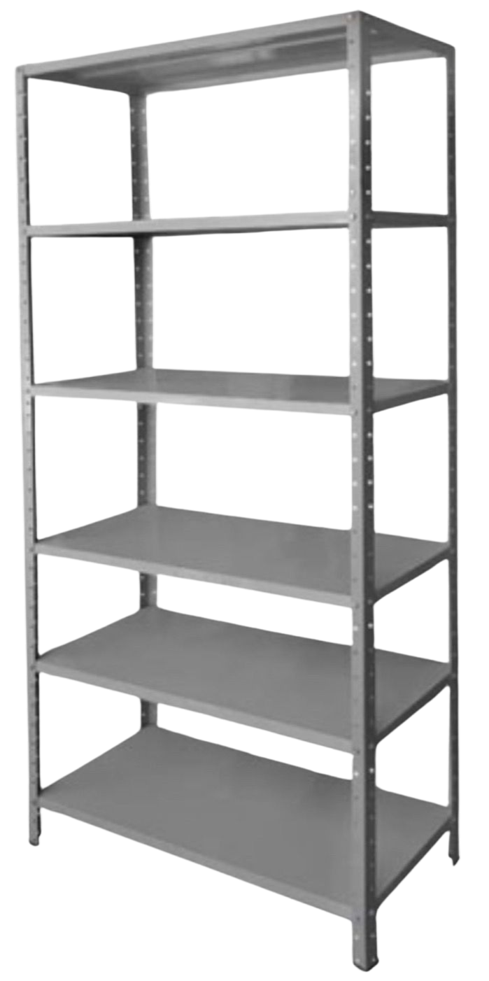 Estante de aço cinza padrão E3 bandejas
